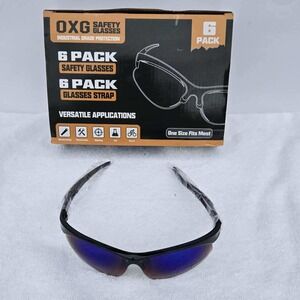 OXG Safety Glasses Industrial Grade Protection 5 Pack - Impact Scratch Resistant
